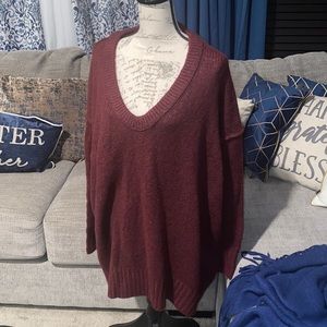 FREE PEOPLE OVERSIZED AÇAÍ SWEATER L NWT BRAND NEW NEVER WORN